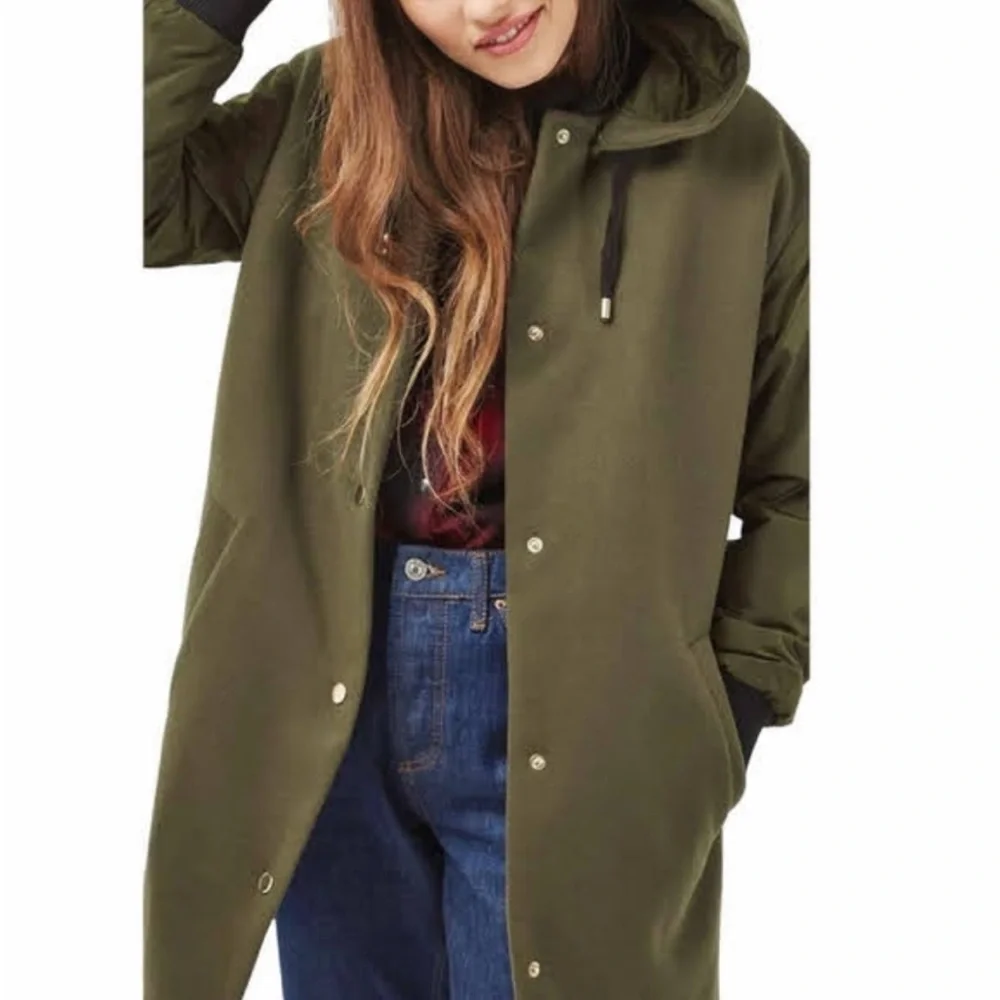 Top Shop Olive Green Coat